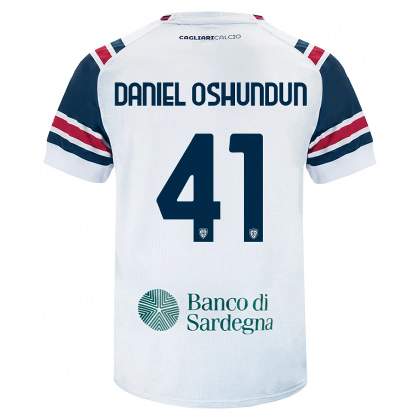 Danxen Mujer Camiseta Olasunkanmi Daniel Oshundun #41 Blanco Rojo Verde 2ª Equipación 2026/27 La Camisa