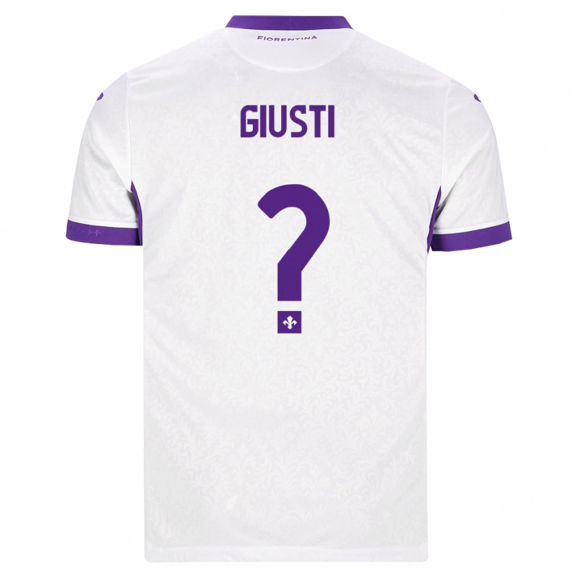 Danxen Mujer Camiseta Edoardo Giusti #0 Blanco Morado 2ª Equipación 2026/27 La Camisa