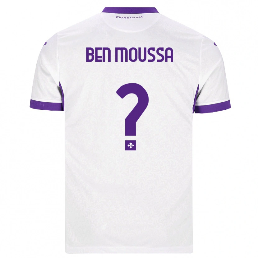 Danxen Mujer Camiseta Mehdi Ben Moussa #0 Blanco Morado 2ª Equipación 2026/27 La Camisa