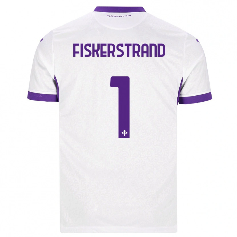 Danxen Mujer Camiseta Cecilie Fiskerstrand #1 Blanco Morado 2ª Equipación 2026/27 La Camisa