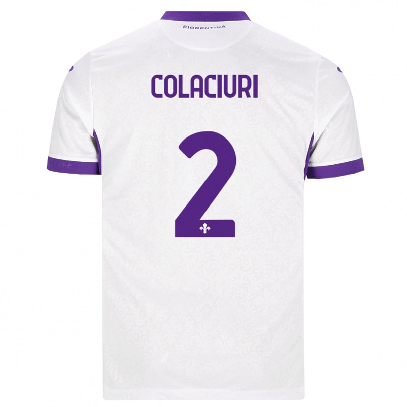 Danxen Mujer Camiseta Gabriele Colaciuri #2 Blanco Morado 2ª Equipación 2026/27 La Camisa