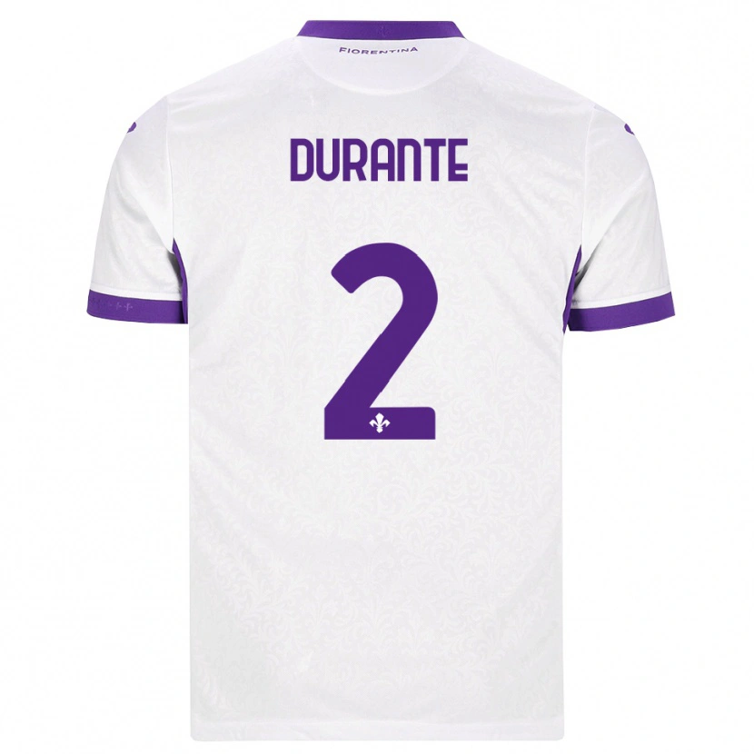Danxen Mujer Camiseta Francesca Durante #2 Blanco Morado 2ª Equipación 2026/27 La Camisa