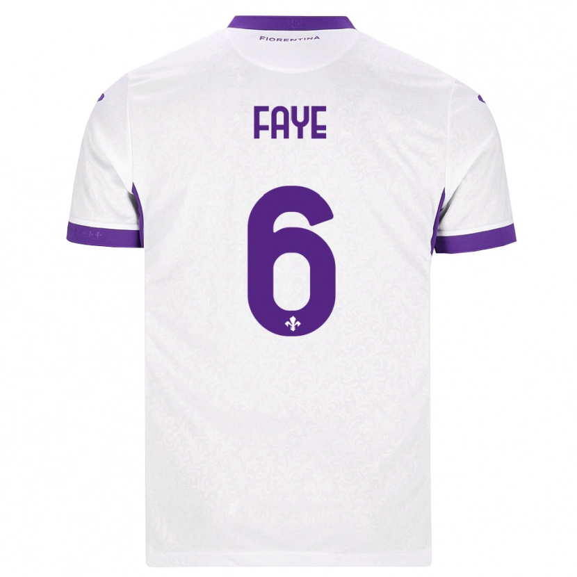 Danxen Mujer Camiseta Moussa Faye #6 Blanco Morado 2ª Equipación 2026/27 La Camisa