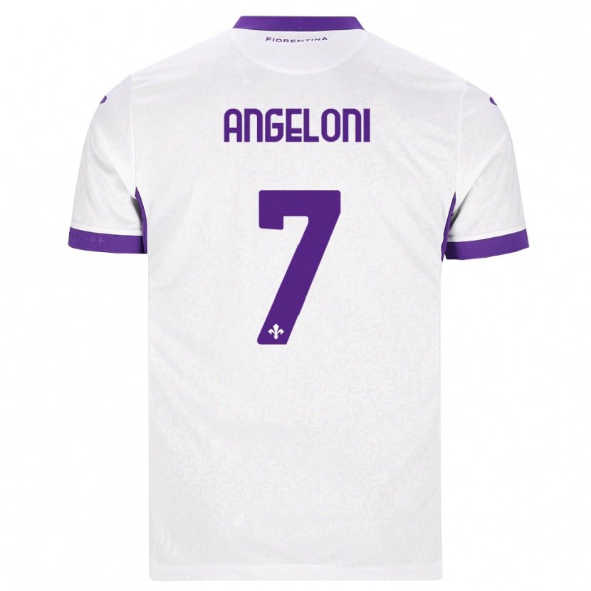 Danxen Mujer Camiseta Alberto Angeloni #7 Blanco Morado 2ª Equipación 2026/27 La Camisa