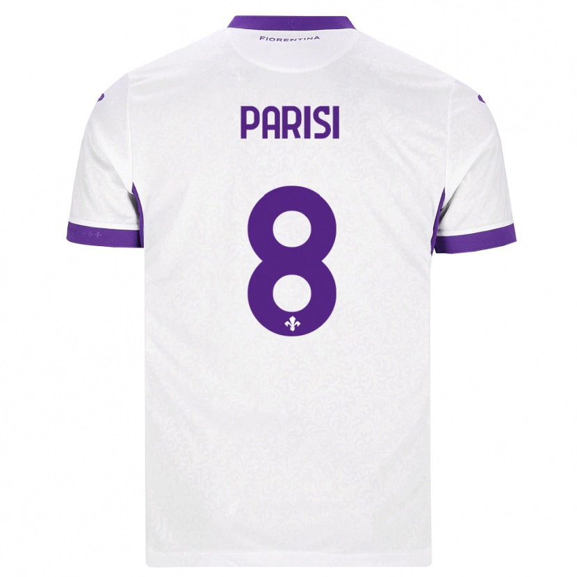 Danxen Mujer Camiseta Alice Parisi #8 Blanco Morado 2ª Equipación 2026/27 La Camisa