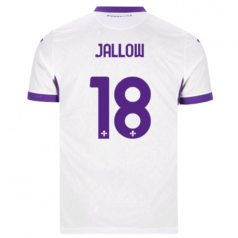 Danxen Mujer Camiseta Sulayman Jallow #18 Blanco Morado 2ª Equipación 2026/27 La Camisa