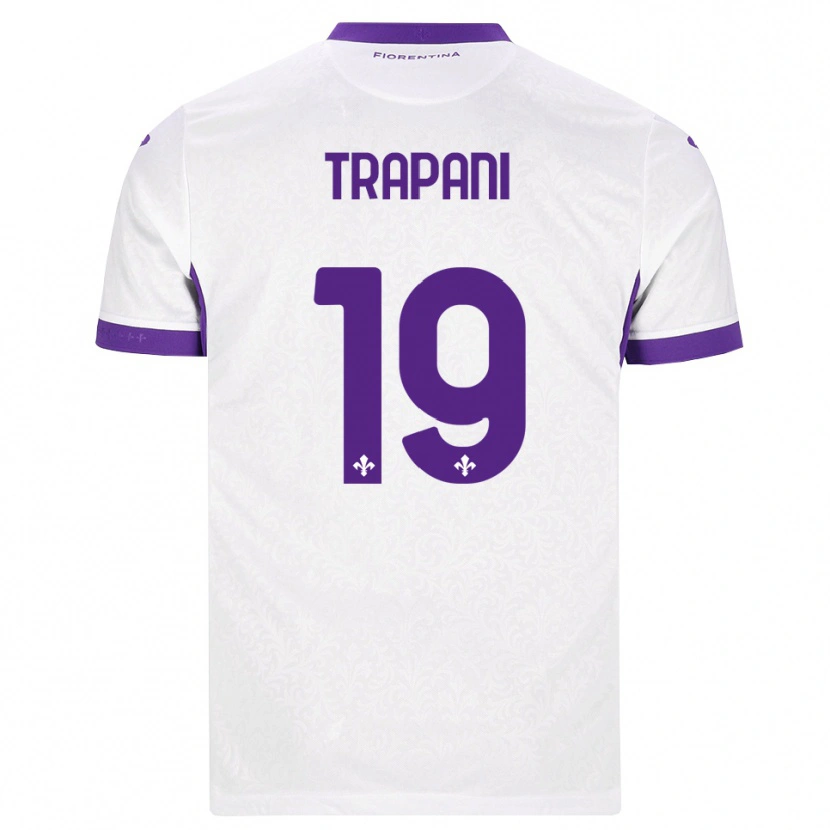 Danxen Mujer Camiseta Niccolò Trapani #19 Blanco Morado 2ª Equipación 2026/27 La Camisa