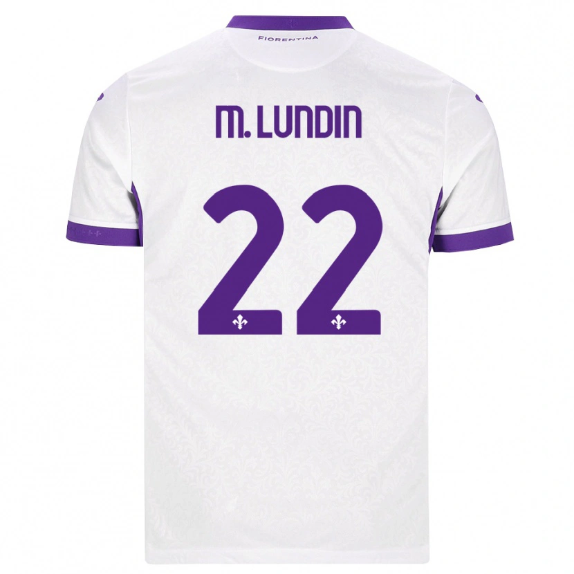 Danxen Mujer Camiseta Karin Maria Lundin #22 Blanco Morado 2ª Equipación 2026/27 La Camisa