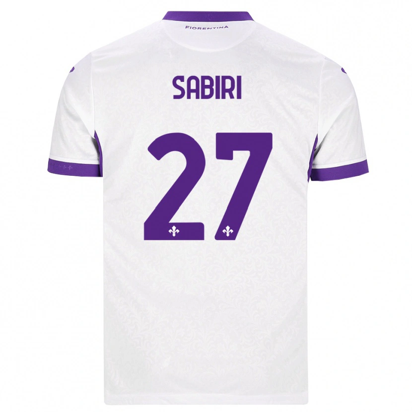 Danxen Mujer Camiseta Abdelhamid Sabiri #27 Blanco Morado 2ª Equipación 2026/27 La Camisa