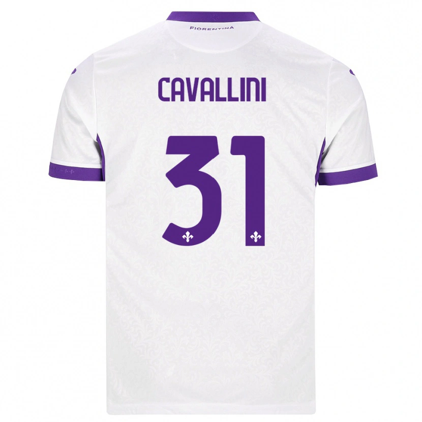 Danxen Mujer Camiseta Aurora Cavallini #31 Blanco Morado 2ª Equipación 2026/27 La Camisa
