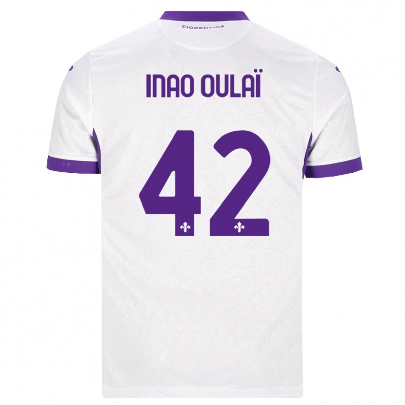 Danxen Mujer Camiseta Christ Inao Oulaï #42 Blanco Morado 2ª Equipación 2026/27 La Camisa