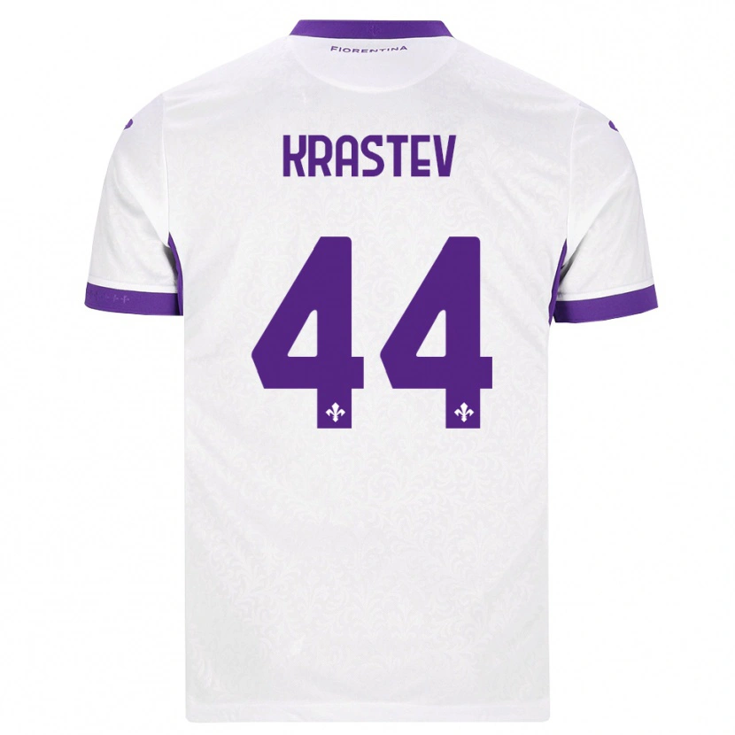 Danxen Mujer Camiseta Dimo Krastev #44 Blanco Morado 2ª Equipación 2026/27 La Camisa