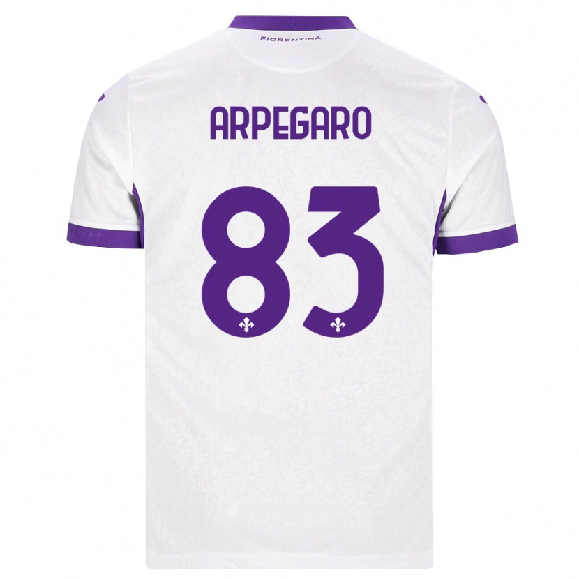 Danxen Mujer Camiseta Sofia Arpegaro #83 Blanco Morado 2ª Equipación 2026/27 La Camisa