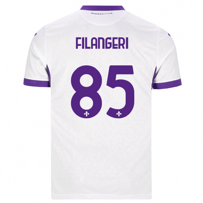 Danxen Mujer Camiseta Maria Luisa Filangeri #85 Blanco Morado 2ª Equipación 2026/27 La Camisa
