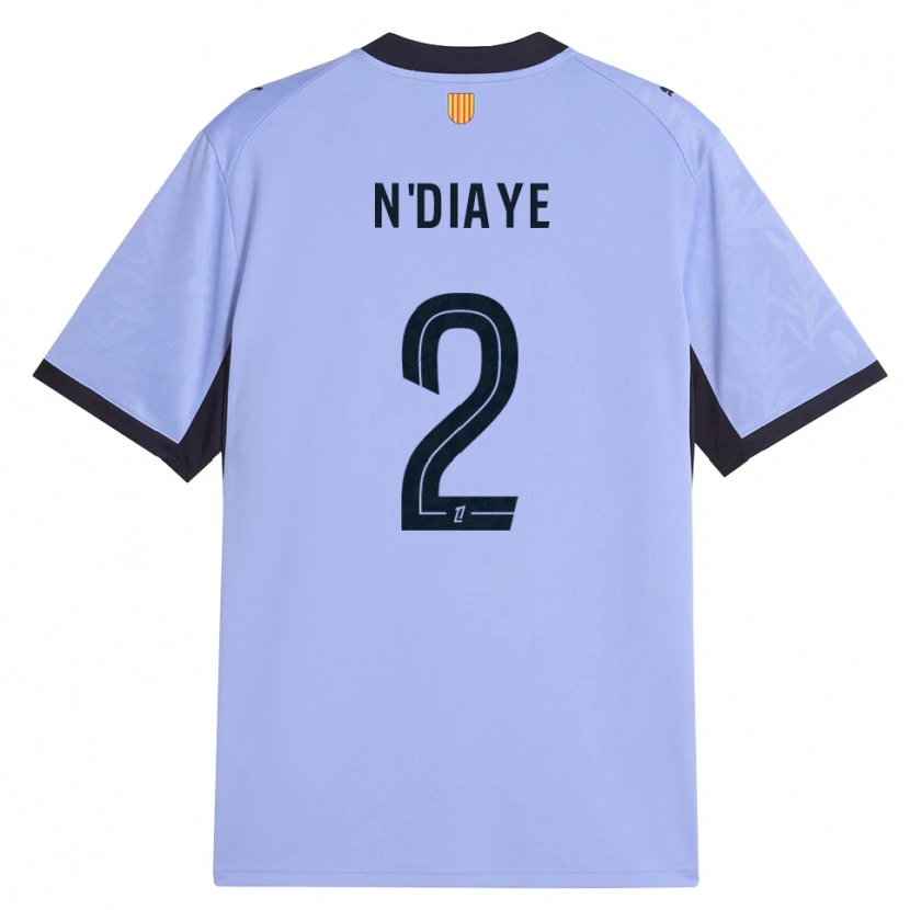 Danxen Mujer Camiseta Osmane N'diaye #2 Lavanda Negro Equipación Tercera 2026/27 La Camisa