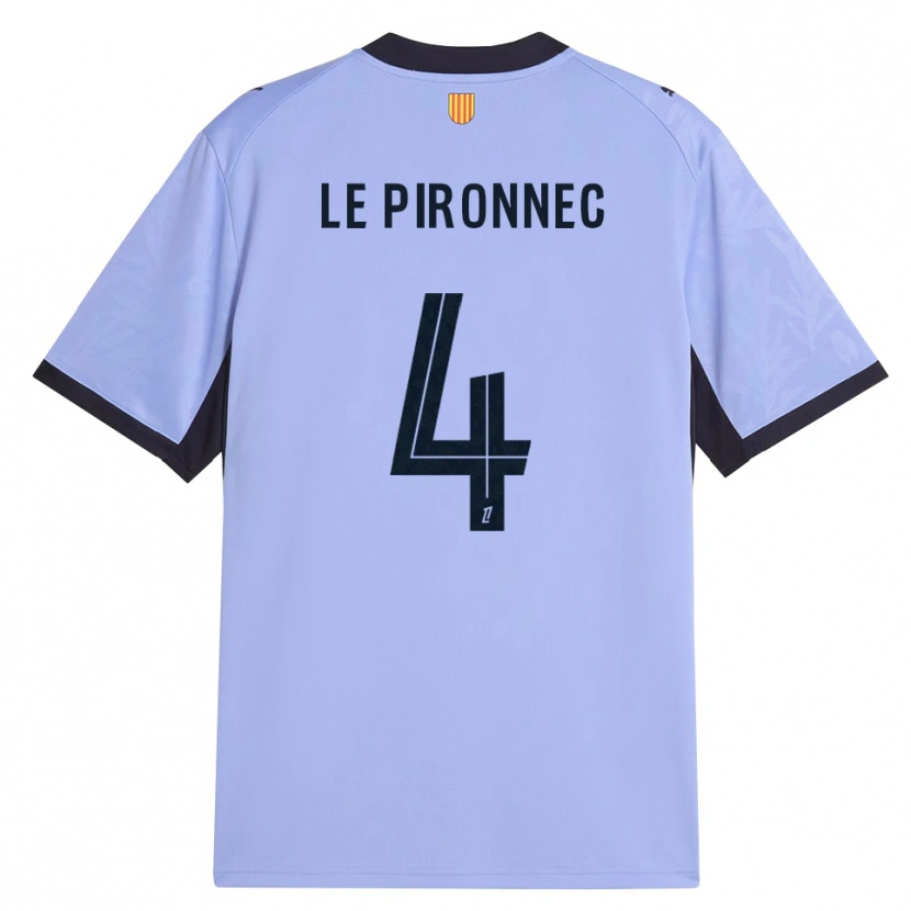 Danxen Mujer Camiseta Kélian Le Pironnec #4 Lavanda Negro Equipación Tercera 2026/27 La Camisa