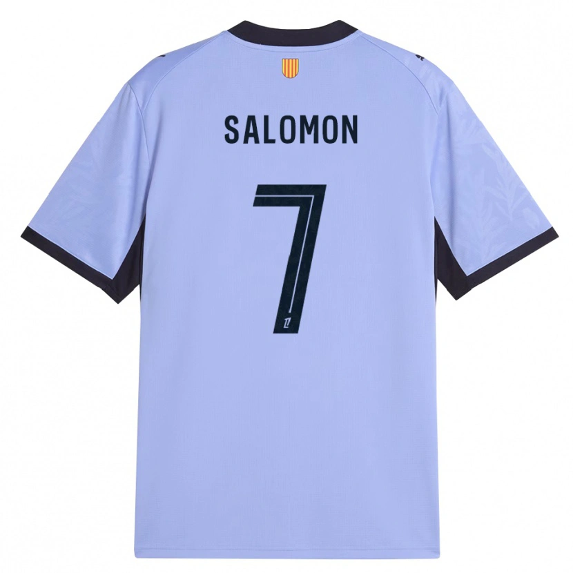 Danxen Mujer Camiseta Maëva Salomon #7 Lavanda Negro Equipación Tercera 2026/27 La Camisa