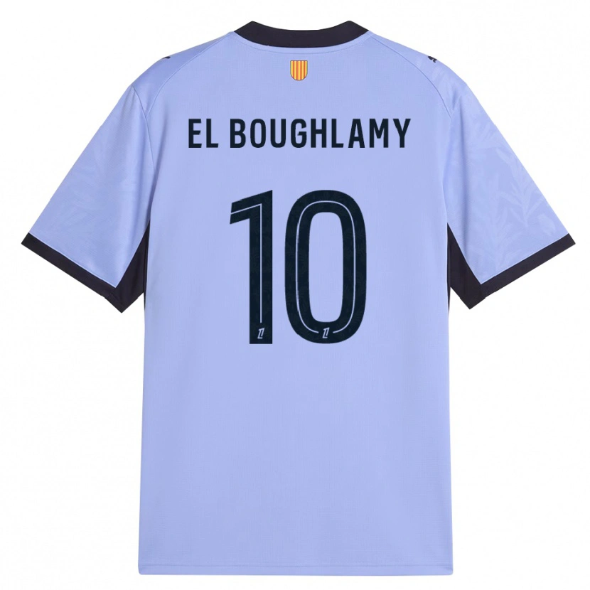Danxen Mujer Camiseta Adam El Boughlamy #10 Lavanda Negro Equipación Tercera 2026/27 La Camisa