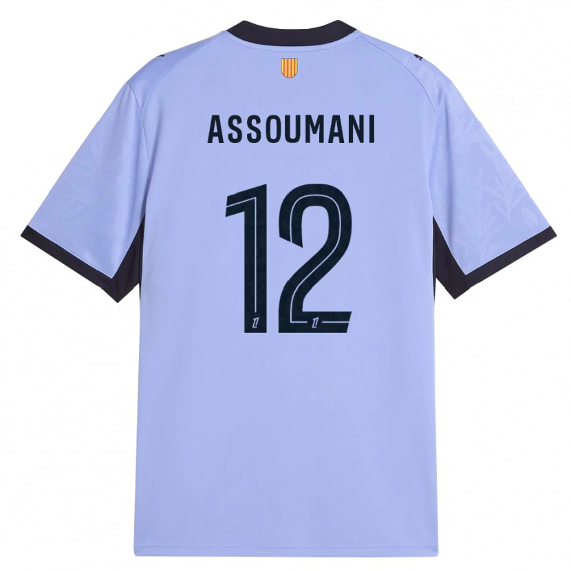 Danxen Mujer Camiseta Saïfi Assoumani #12 Lavanda Negro Equipación Tercera 2026/27 La Camisa