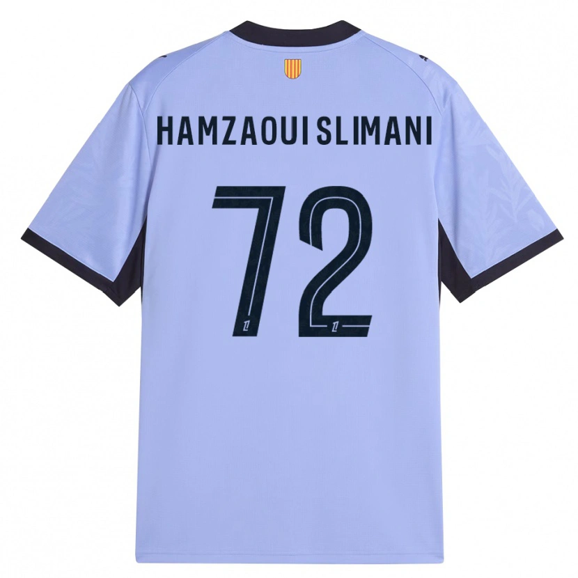 Danxen Mujer Camiseta Hilan Hamzaoui Slimani #72 Lavanda Negro Equipación Tercera 2026/27 La Camisa