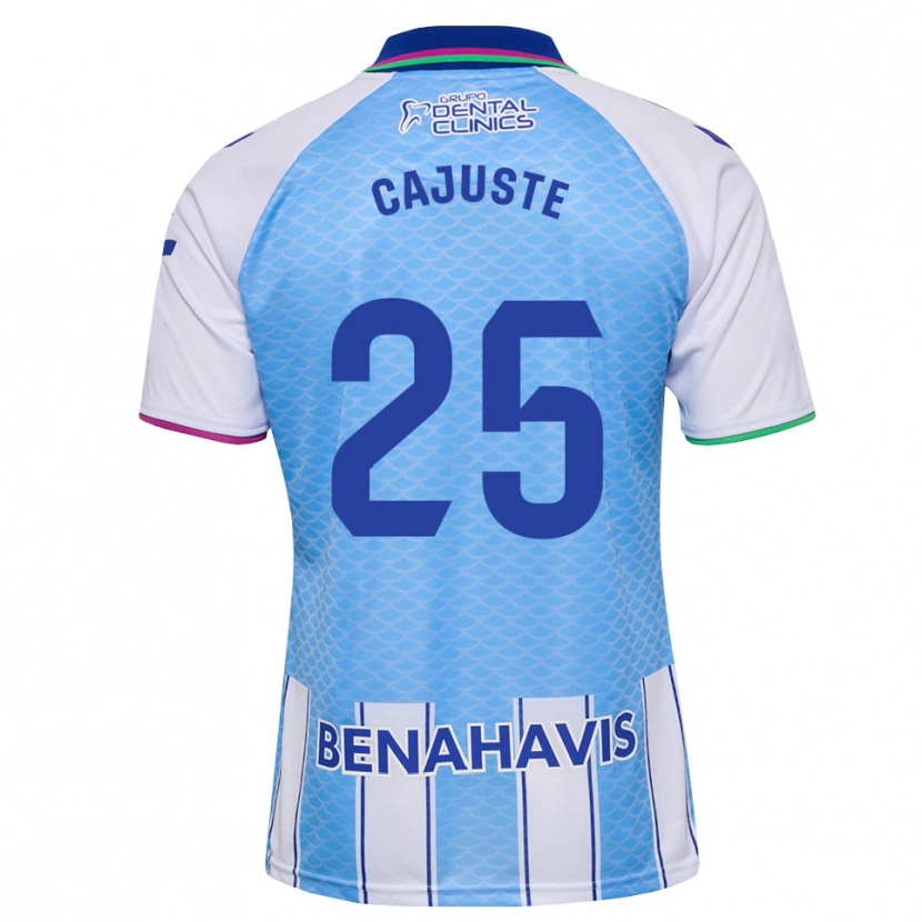 Danxen Mujer Camiseta Jens Cajuste #25 Azul Cielo Profundo Blanco 1ª Equipación 2026/27 La Camisa
