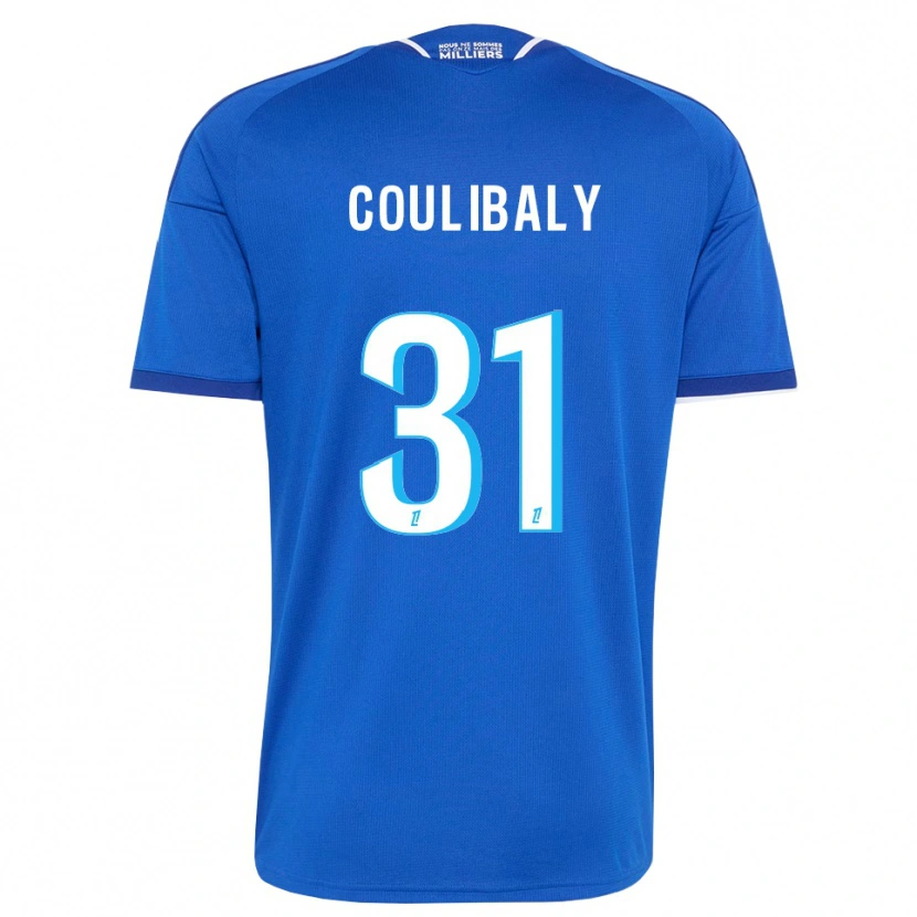 Danxen Mujer Camiseta Karim Coulibaly #31 Azul Real Blanco 1ª Equipación 2026/27 La Camisa