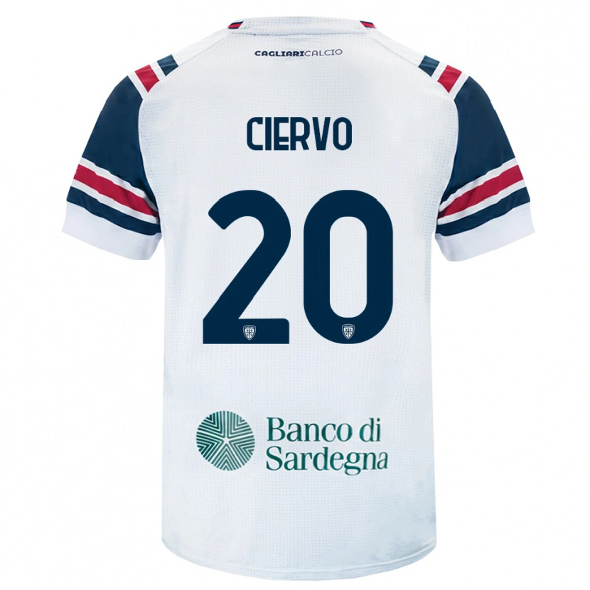 Danxen Mujer Camiseta Riccardo Ciervo #20 Blanco Rojo Verde 2ª Equipación 2026/27 La Camisa