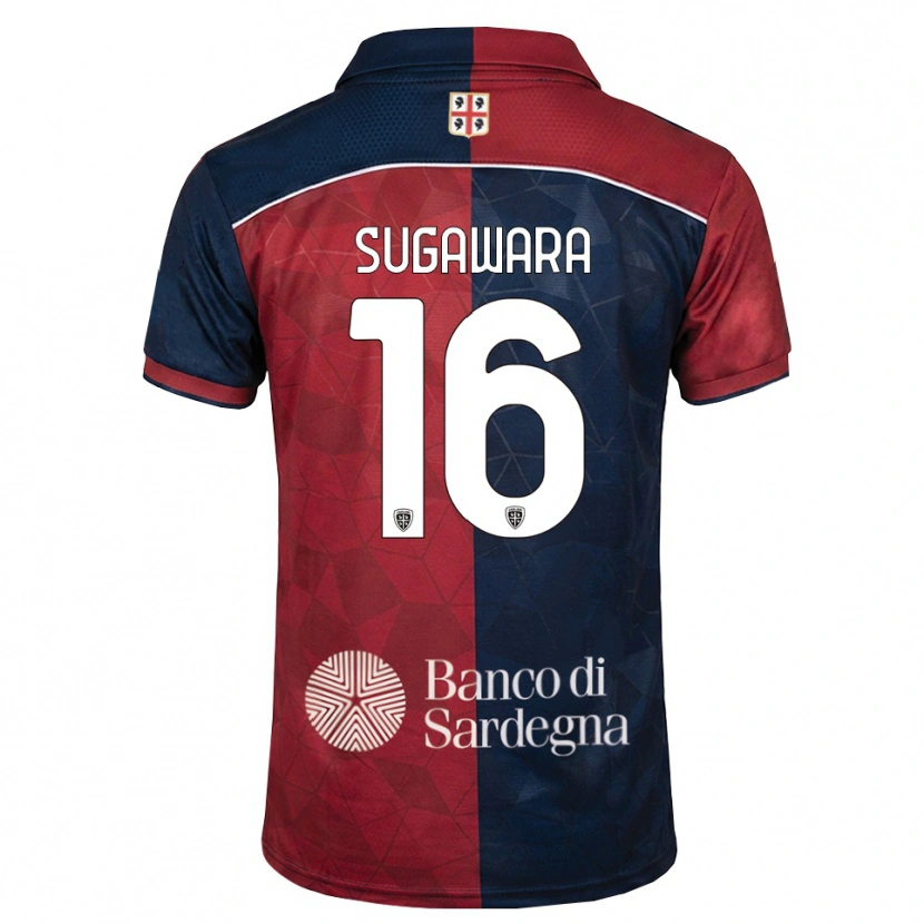 Danxen Mujer Camiseta Yukinari Sugawara #16 Burdeos Azul Real 1ª Equipación 2026/27 La Camisa