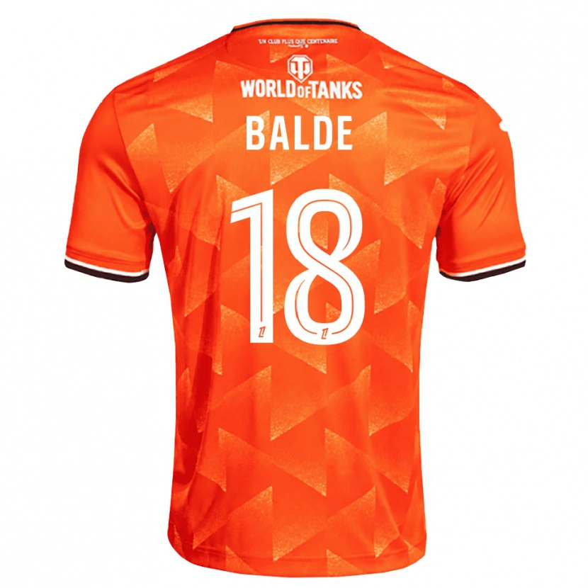 Danxen Mujer Camiseta Ibrahima Baldé #18 Naranja Blanco Negro 1ª Equipación 2026/27 La Camisa