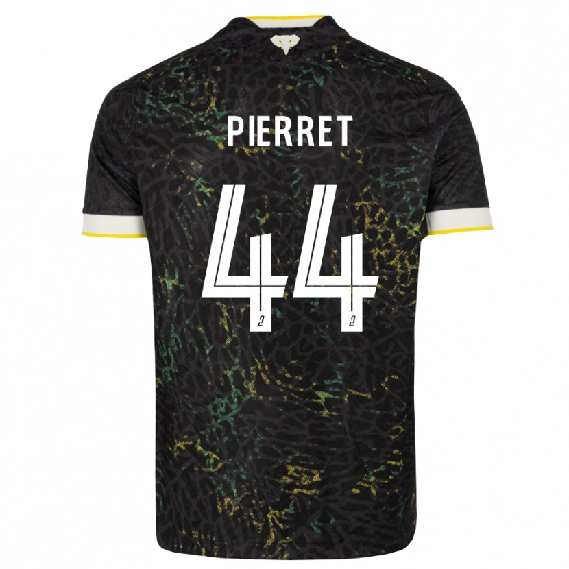 Danxen Mujer Camiseta Balthazar Pierret #44 Negro Blanco Amarillo 2ª Equipación 2026/27 La Camisa