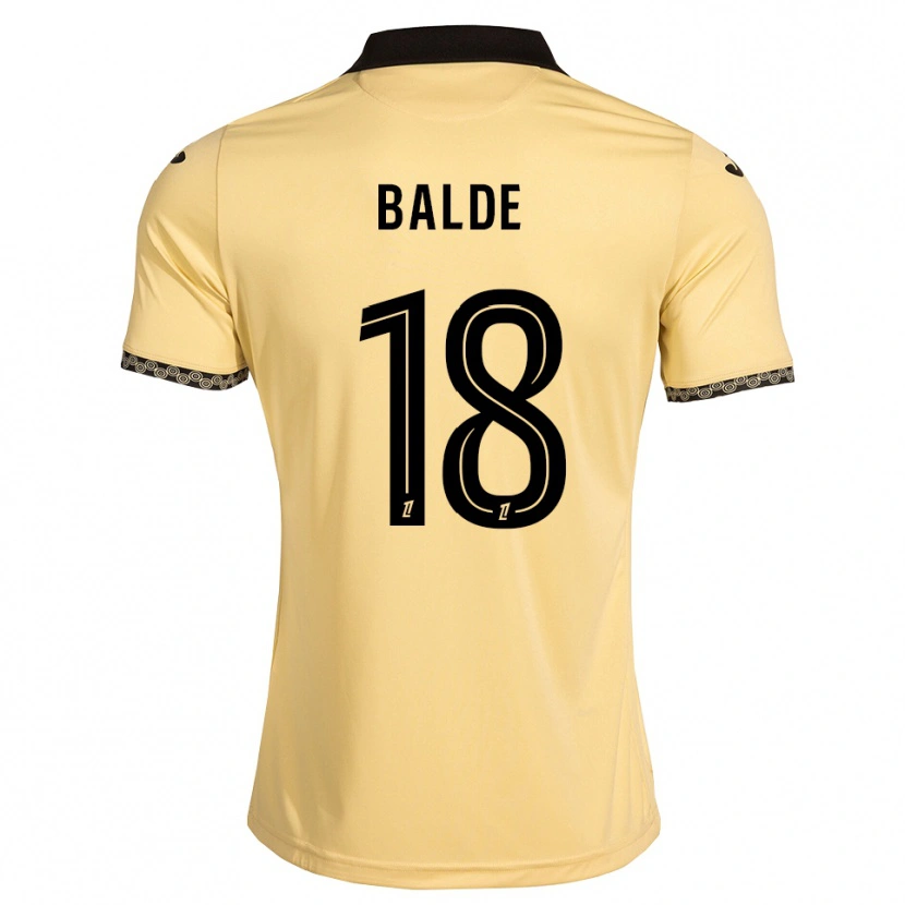 Danxen Mujer Camiseta Ibrahima Baldé #18 Blanco Navajo Negro 2ª Equipación 2026/27 La Camisa