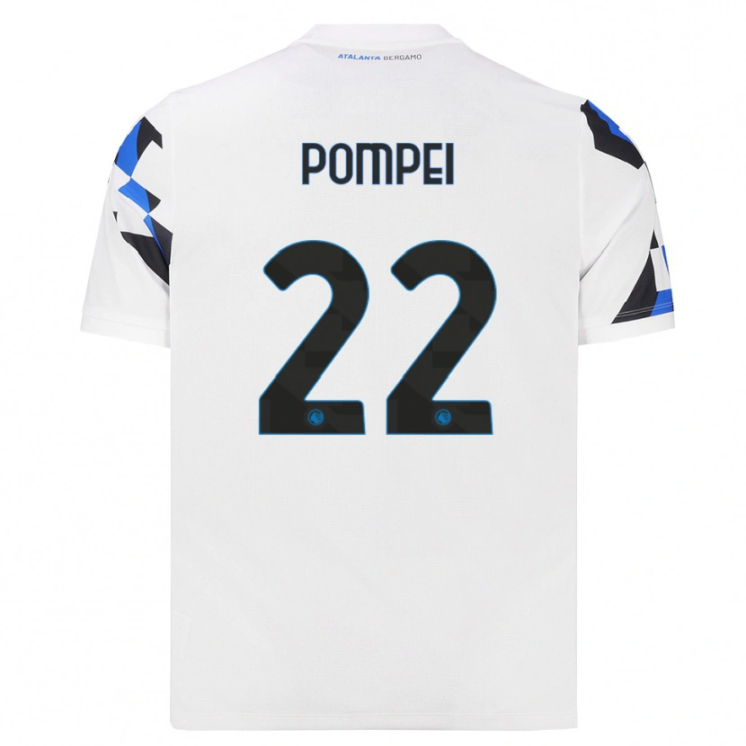 Danxen Mujer Camiseta Thomas Pompei #22 Blanco Rojo Azul 2ª Equipación 2026/27 La Camisa