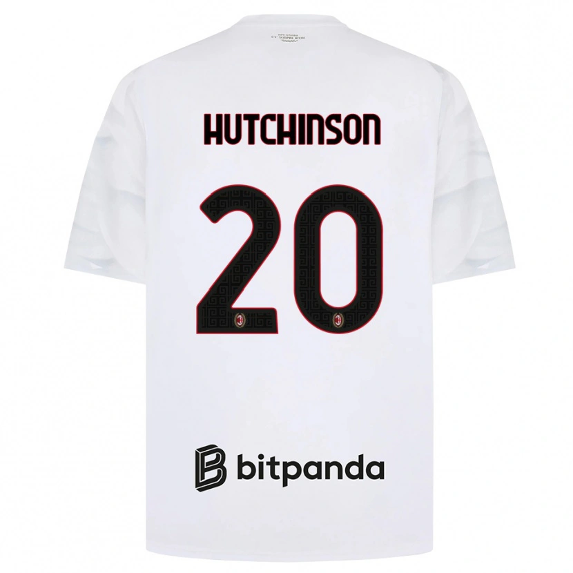 Danxen Niño Camiseta Omari Hutchinson #20 Blanco Rojo Negro 2ª Equipación 2026/27 La Camisa