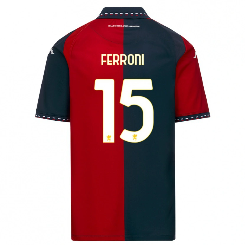 Danxen Niño Camiseta Leonardo Ferroni #15 Rojo Negro Blanco 1ª Equipación 2026/27 La Camisa