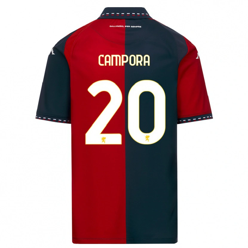 Danxen Niño Camiseta Alice Campora #20 Rojo Negro Blanco 1ª Equipación 2026/27 La Camisa