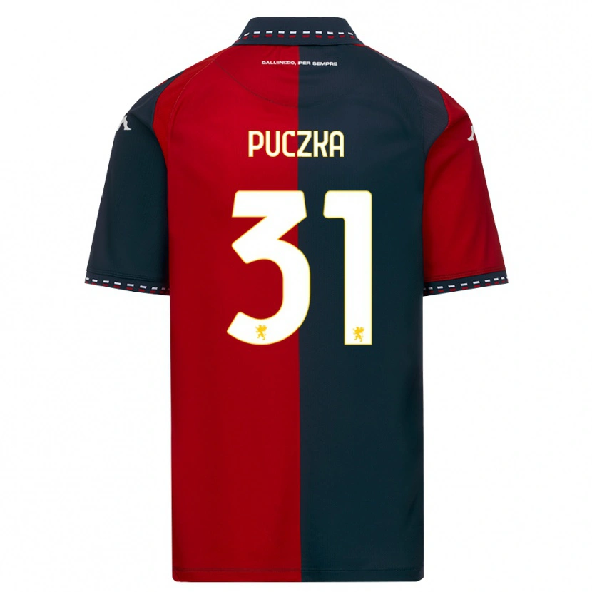 Danxen Niño Camiseta David Puczka #31 Rojo Negro Blanco 1ª Equipación 2026/27 La Camisa