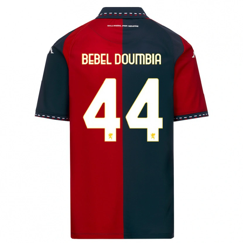Danxen Niño Camiseta Chec Bebel Doumbia #44 Rojo Negro Blanco 1ª Equipación 2026/27 La Camisa