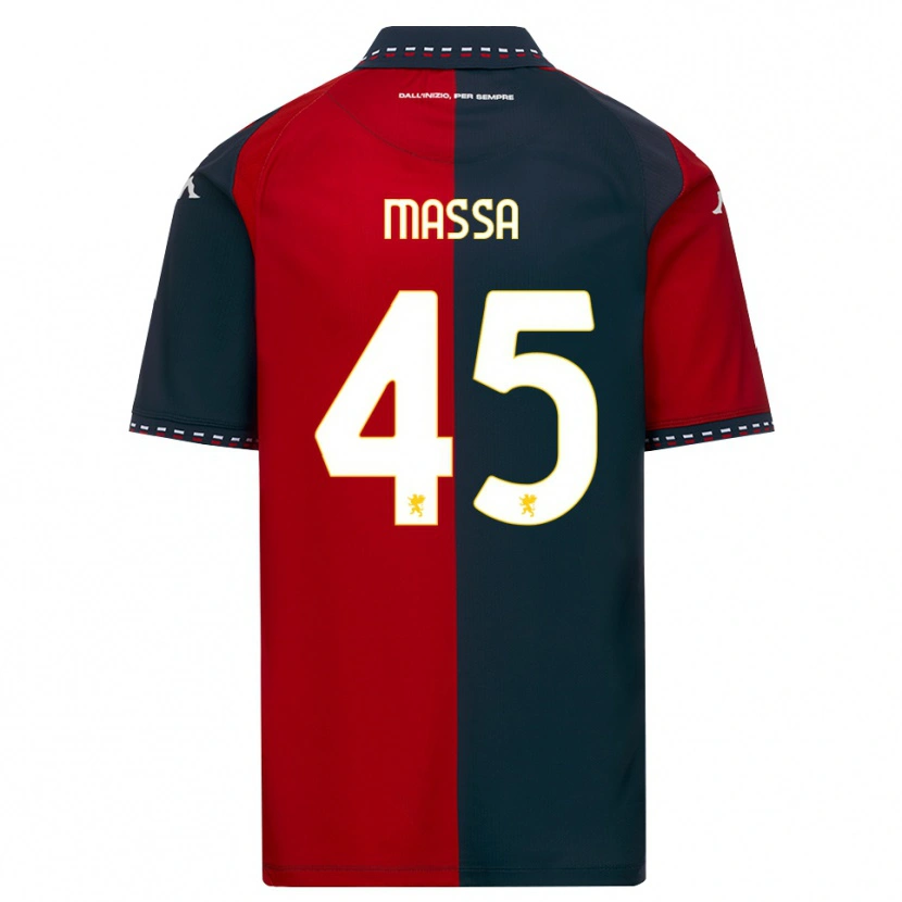 Danxen Niño Camiseta Alessandra Massa #45 Rojo Negro Blanco 1ª Equipación 2026/27 La Camisa