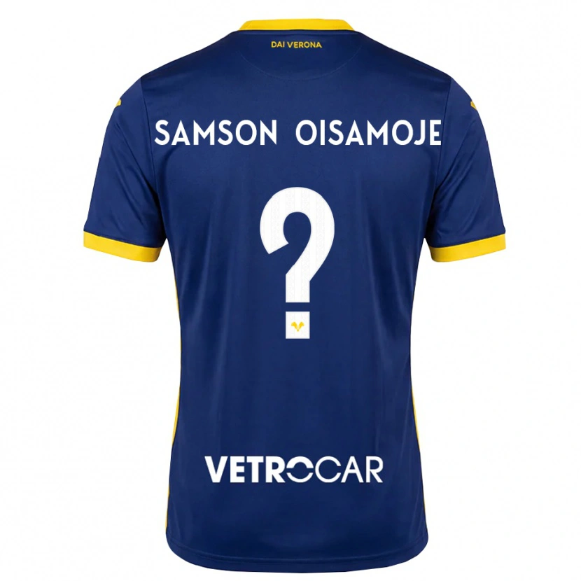 Danxen Niño Camiseta Junior Samson Oisamoje #0 Azul Real Amarillo Blanco 1ª Equipación 2026/27 La Camisa