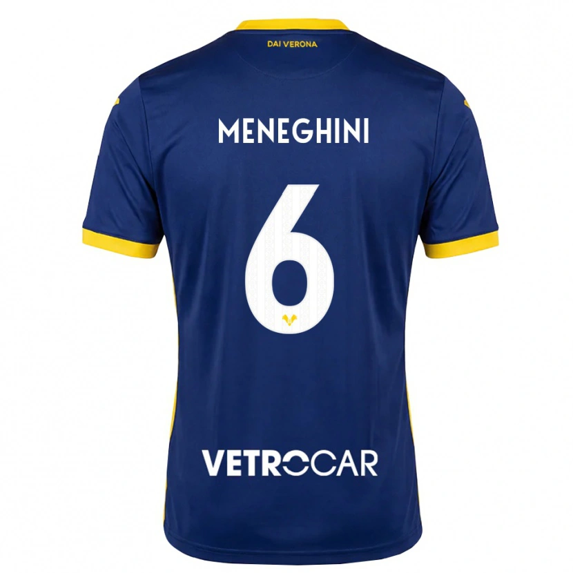 Danxen Niño Camiseta Sofia Meneghini #6 Azul Real Amarillo Blanco 1ª Equipación 2026/27 La Camisa