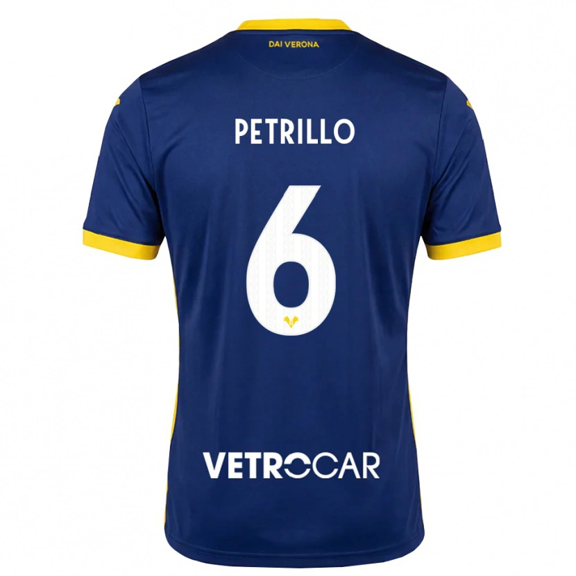 Danxen Niño Camiseta Mary Clare Petrillo #6 Azul Real Amarillo Blanco 1ª Equipación 2026/27 La Camisa