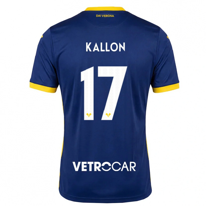 Danxen Niño Camiseta Yayah Kallon #17 Azul Real Amarillo Blanco 1ª Equipación 2026/27 La Camisa