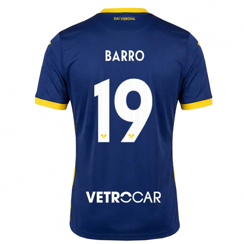Danxen Niño Camiseta Chiara Barro #19 Azul Real Amarillo Blanco 1ª Equipación 2026/27 La Camisa