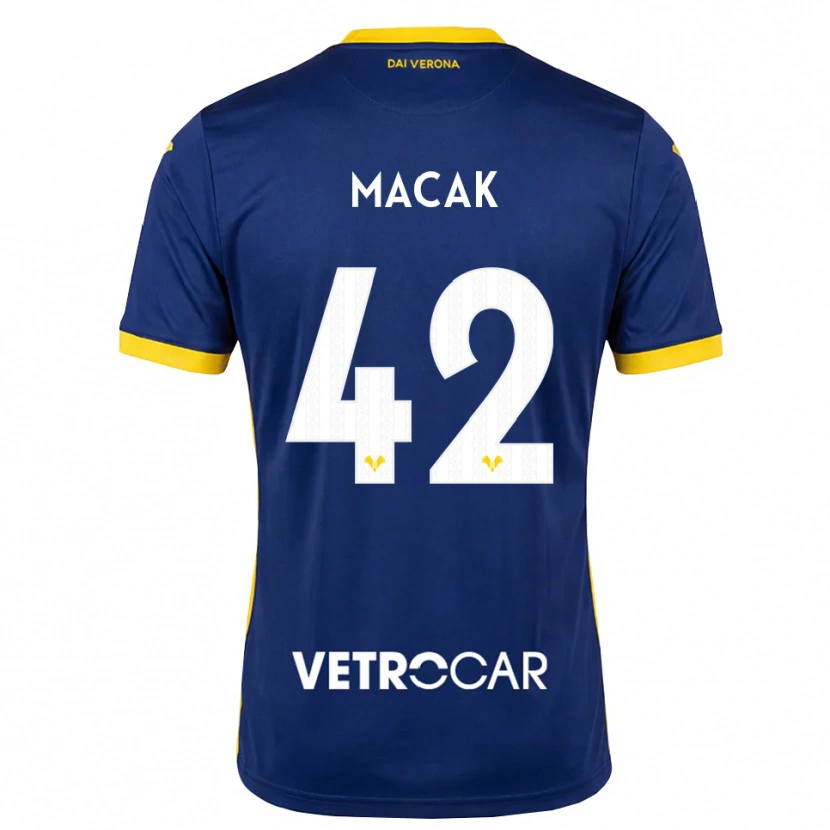 Danxen Niño Camiseta Tian Macak #42 Azul Real Amarillo Blanco 1ª Equipación 2026/27 La Camisa