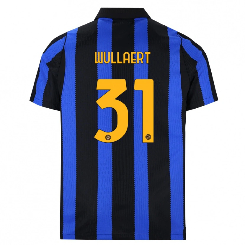 Danxen Niño Camiseta Tessa Wullaert #31 Negro Azul Amarillo 1ª Equipación 2026/27 La Camisa