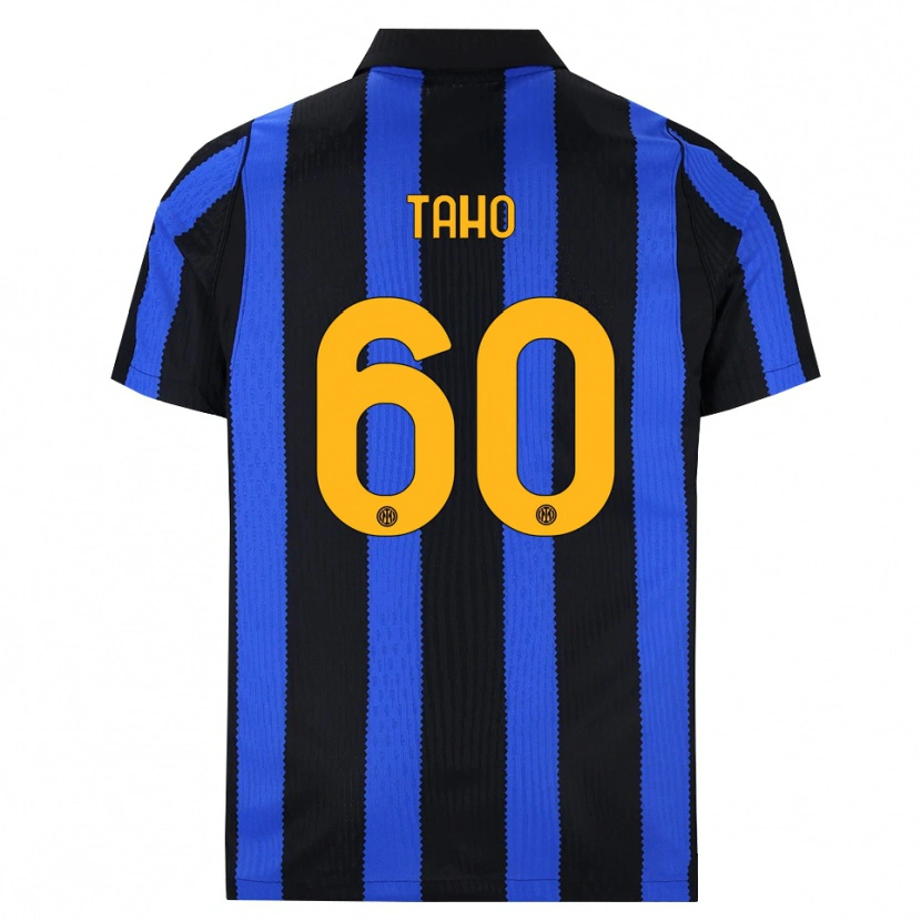 Danxen Niño Camiseta Alain Taho #60 Negro Azul Amarillo 1ª Equipación 2026/27 La Camisa