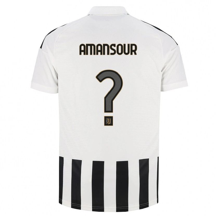 Danxen Niño Camiseta Adam Amansour #0 Negro Blanco Marrón 1ª Equipación 2026/27 La Camisa