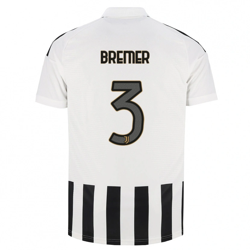 Danxen Niño Camiseta Gleison Bremer Silva Nascimento #3 Negro Blanco Marrón 1ª Equipación 2026/27 La Camisa
