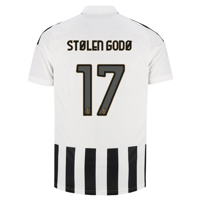 Danxen Niño Camiseta Emma Stølen Godø #17 Negro Blanco Marrón 1ª Equipación 2026/27 La Camisa
