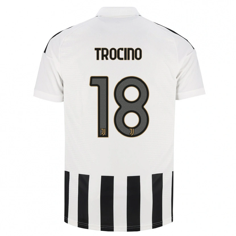 Danxen Niño Camiseta Luca Trocino #18 Negro Blanco Marrón 1ª Equipación 2026/27 La Camisa